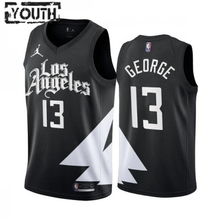 Camiseta Niños NBA Los Angeles Clippers Paul George 13 2022-23 Jordan Statement Edition Negro Swingman